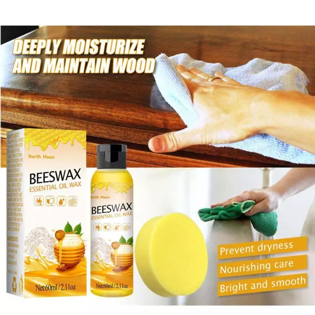 Wood Floor Care Natural Beeswax Furniture Brightening  Polishing Waxing✨✨