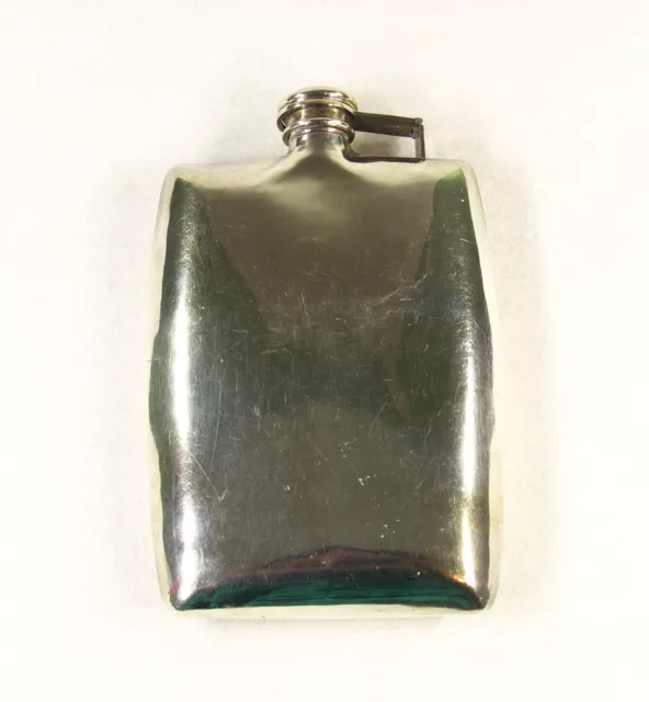 Japanese Solid Silver Flask Signed