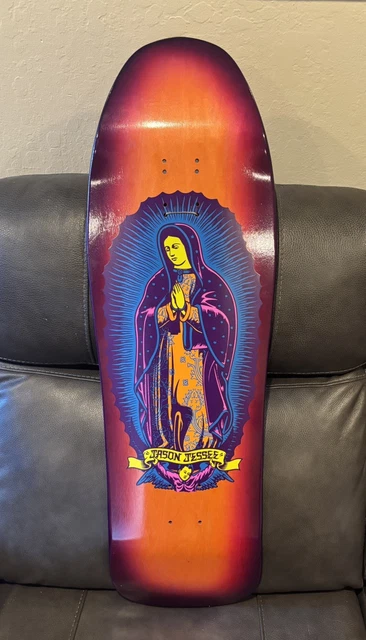 T-Shirt Vintage Santa Cruz Jason Jessee Virgen Guadalupe - Skateboard Old School - Occasion