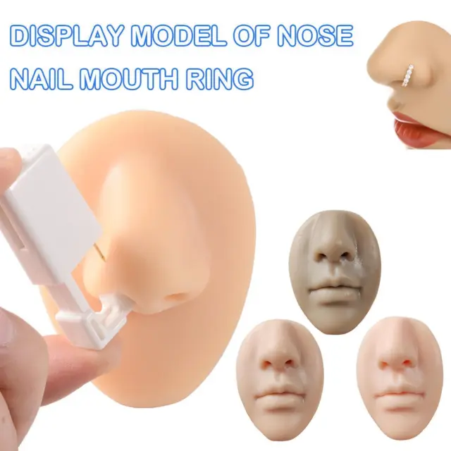 5D Silicone Tattoo Nose Lips Model Practice Skin Lip Makeup Training T8C2 3