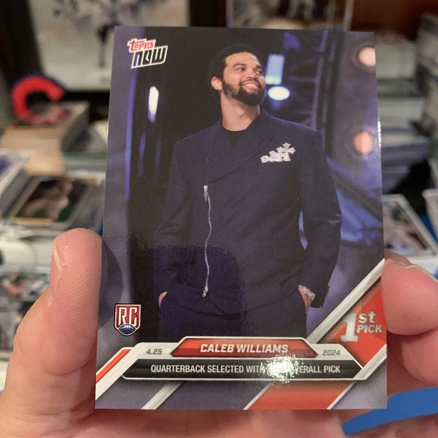 2024 TOPPS NOW 1st Overall Pick D1 Caleb Williams Chicago Bears RC