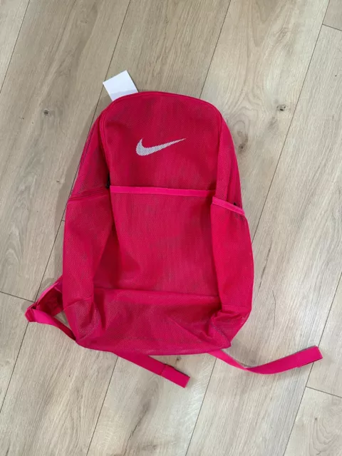 Nike Brasilia Mesh Backpack 9.0 Training Bag Pink Gym/School Men/Women/Boy/Girl