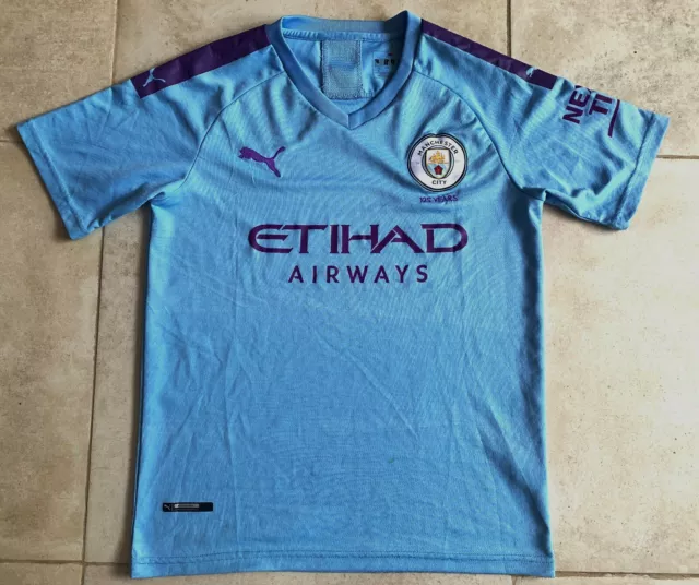 Maillot Manchester City 2019-2020 jersey Puma taille S 125 years