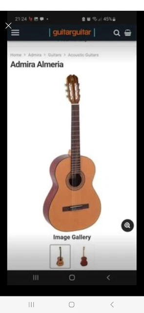 Admira Almeria Keller Espania Classical Guitar VGC RRP £150 A-20015368