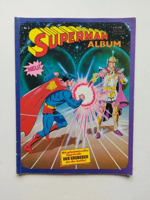 Ehapa Comic -  Superman Album Nr. 2 / Top Zustand / Z1-2 (mit Sammelecke)