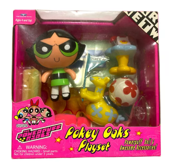 POWERPUFF GIRLS 1999 Pokey Oaks Playset BUTTERCUP - CARTOON NETWORK TRENDMASTERS