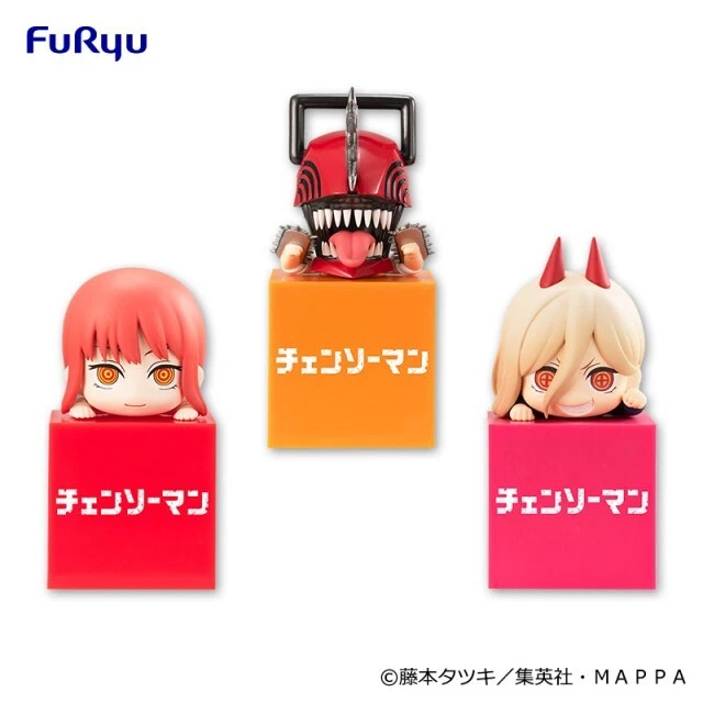 CHAINSAW MAN HOOK Figure Denji Power Makima 3 Set FuRyu Anime 10cm EUR