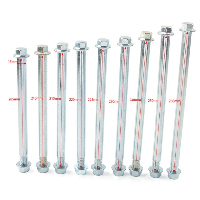 Essieu Arrière 245mm Pour Dirt Bike 200CC 250CC - Alliage Acier - Remplacement Direct Pour PIT PRO Trail