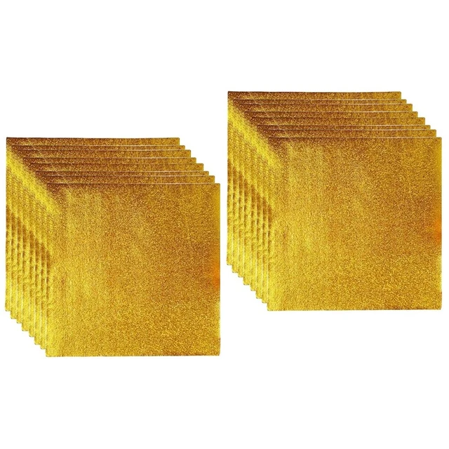 PATIKIL Emballages En Aluminium Pour Bonbons 5x5 Pouces, 200 Pièces - Papier D'emballage En Aluminium Brillant Pour La Décoration De Chocolats Et Bonbons DIY, Rose