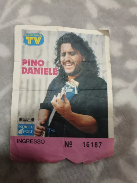 Biglietto ticket Raro Pino Daniele concerto Roma live 1988