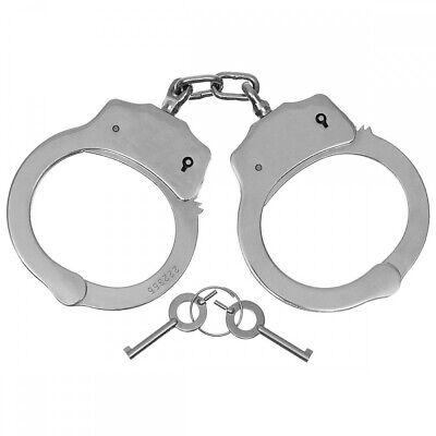 Perfecta HC 500 Carbon-Stahl Handschellen vernickelt Handfesseln Handcuffs 