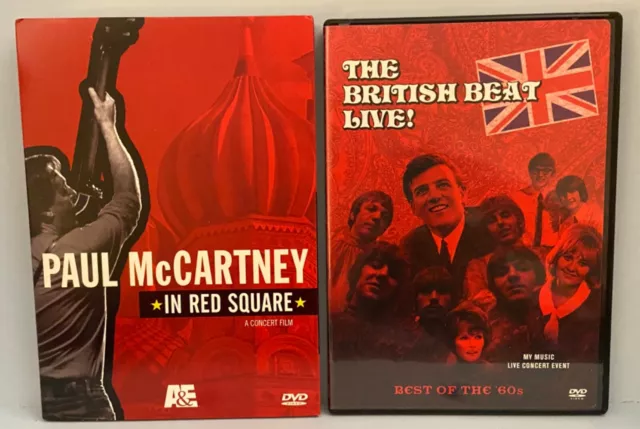 Paul McCartney In Red Square DVD, AND The British Beat Live, Best of the 60’ DVD