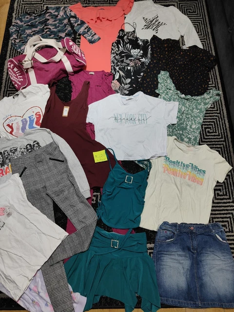 #220 Enorme pacchetto di vestiti per ragazze 12-13 anni GEORGE NEXT NUOVO LOOK DADO SELEZIONATO
