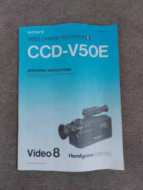 Sony Video 8 Handycam istruzioni per l'uso della fotocamera