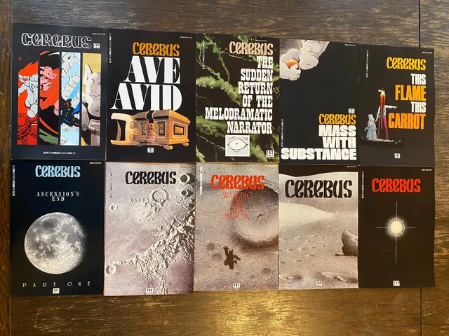 CEREBUS LOT (10) 100 101 102 103 104 105-109 Dave Sim Aardvark Flaming Carrot