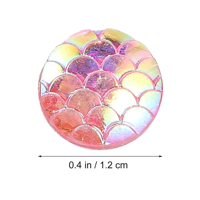 200pcs Runde Edelsteine Ohrring Perlen Charme Cabochons Flatback 2