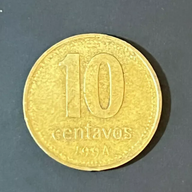 1994 Argentina 10 Centavos Coin - SCARCE - FREE P&P