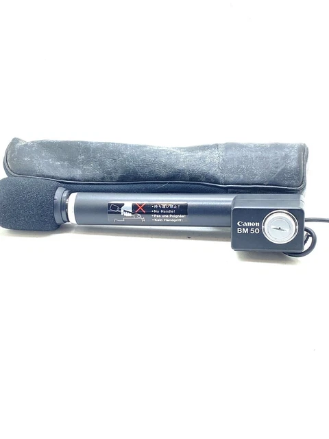 VINTAGE CANON BM-50 Telescopic Boom Microphone With Case Made in Japan ...