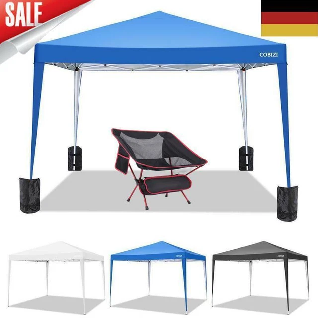 3x3M Pavilion Gartenpavillon Faltbar Wasserdicht Party Garten Zelt Festzelt