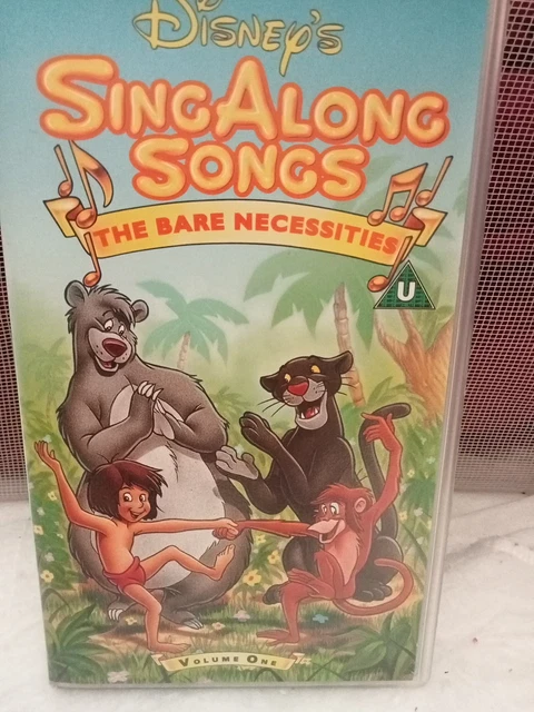 VHS VIDEO DISNEY Sing Along Songs The Bare Necessities Volume One £8.48