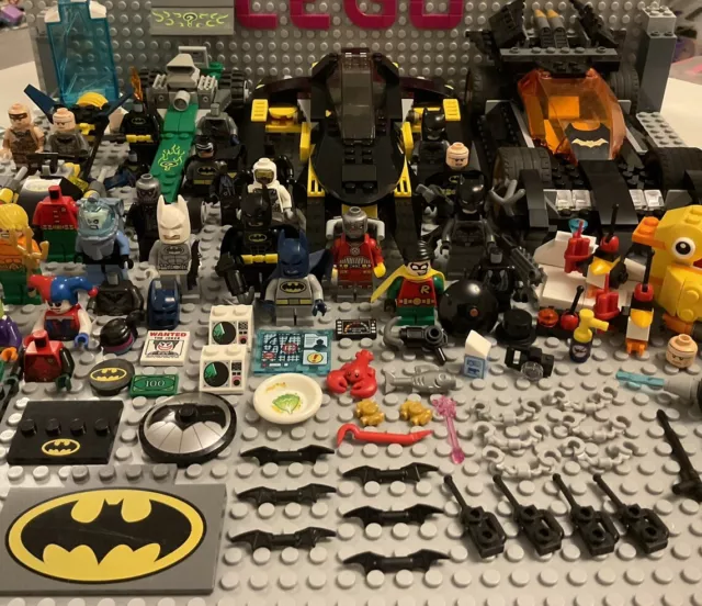 Lego Dc Comics Super Heroes Minifigures, Batman, Robin, Headshot, Accessories