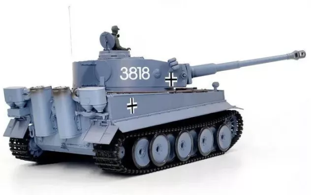 Char d'assaut, tank 1/6 RC Tiger I Full Metal Version BB - Radioco