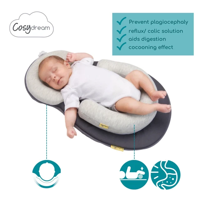 Cojín de soporte original para bebé Babymoov gris ahumado