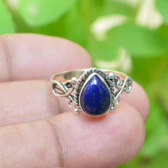 Lapis Lazuli 925 Argent Sterling Black Friday Bague Bijoux Tout Taille DK-02 3