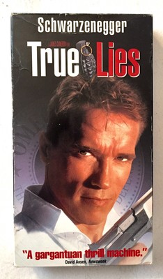 TRUE LIES VHS 1999 Arnold Schwarzenegger Jamie Lee Curtis linsenförmige