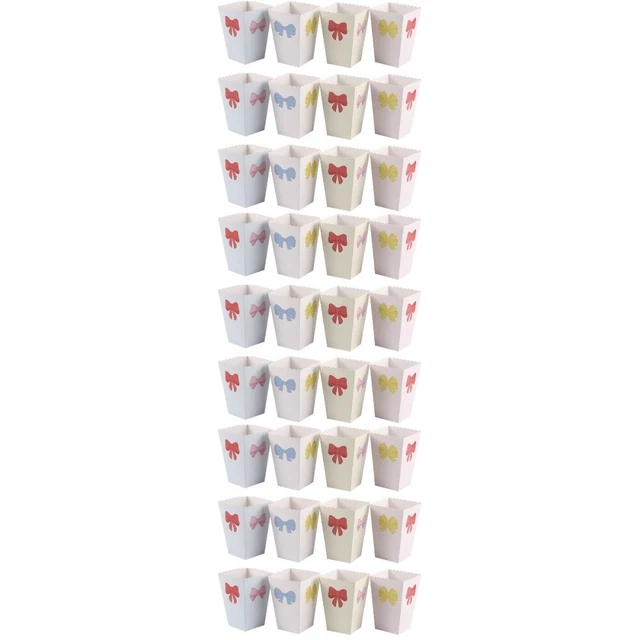 36 PCS Paper Popcorn Boxes Popcorn Snack Boxes Party Popcorn Boxes Papier