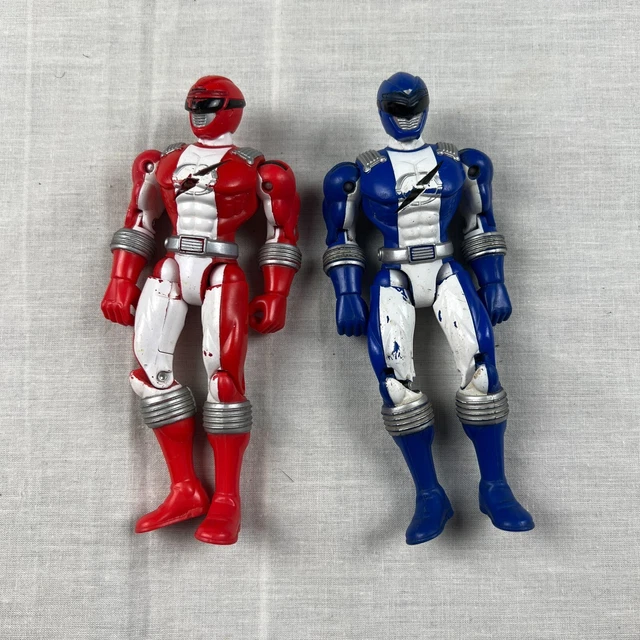 RED BLUE RANGER Power Rangers Operation Overdrive 6 inch Action Figure ...