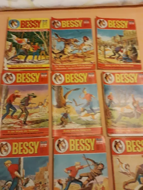 Bessy Comics bastei nr107,154,266,286,342,388,394,406,420 in sammlerzustand