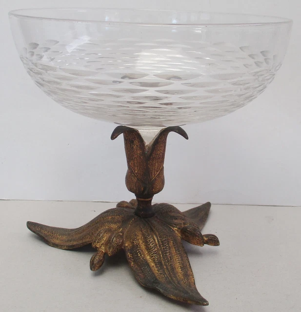 ANCIENNE COUPE A CHAMPAGNE VIN CRISTAL GRAVE SAINT LOUIS verre GLASS