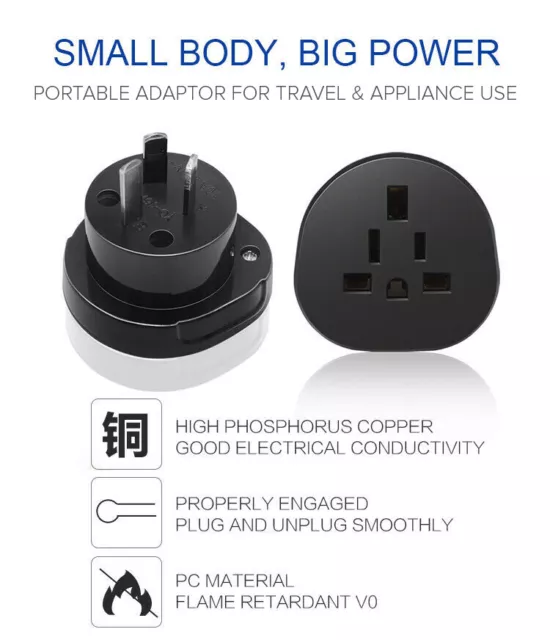 AU STOCK Universal Australia Travel Power Plug Adapter Converter US/EU/UK to AU