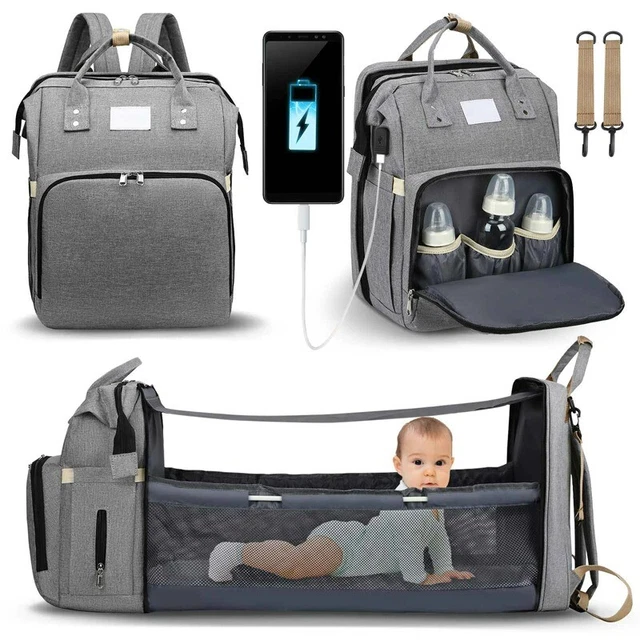 Baby Nappy Changing Bags Changing Station Portable Baby Bed Travel Bassinet Fold
