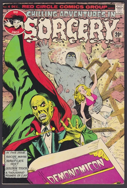 Chilling Adventures in Sorcery #4 Horror VF- 7.5 Red Circle Comic - Dec 1973