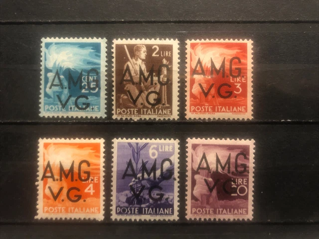 Italy Venezia Giulia Stamps 1947 Year Scott # 1Ln 14/19 Mlh Vf
