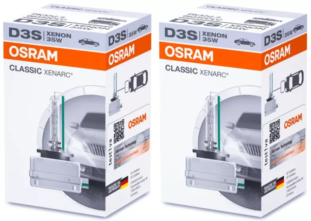 2x D3S Osram 66340clc Lampen Scheinwerfer Classic Xenon Xenarc Led Brenner 2024