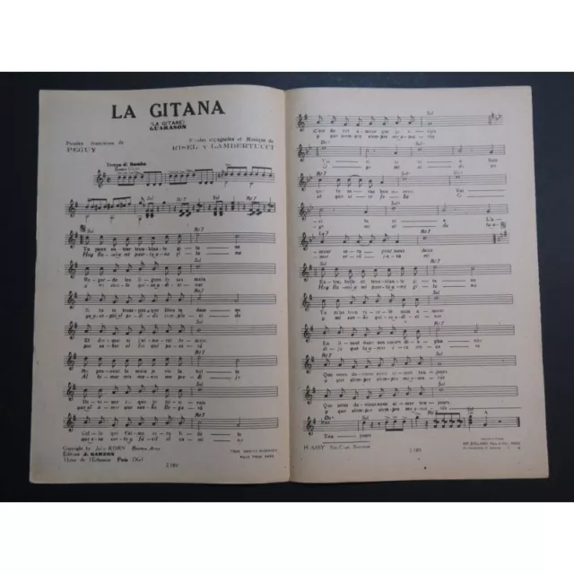 La Gitana Guarason Risel y Lambertucci Chant 1949 3