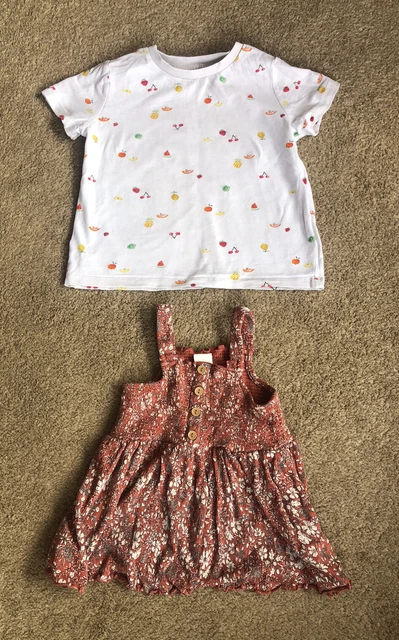 Girls T-shirt, Skirts Clothes Bundle Age 4-5 Next And TU. 5