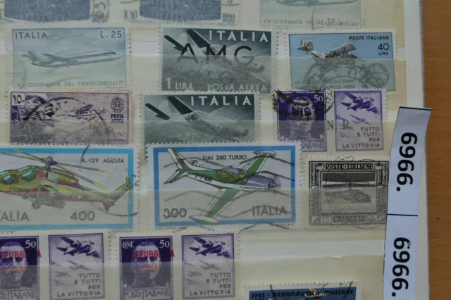 6966 ****  ca. 185 Stück  Briefmarken : Mix aus Europa   ,  Flugzeuge 2