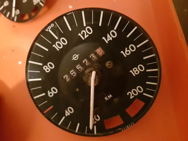 TACHO oder UHR ORIGINAL NUR 26000km Opel Rekord C Commodore A TACHOMETER Kienzle