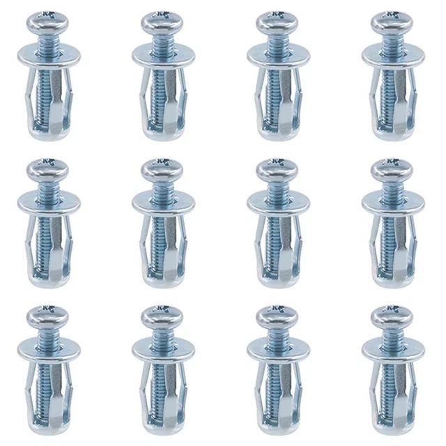 12Pcs M4 X 20 Petal Nuts  Expansion Nut Jack Nuts  Hollow Wall Iron Skin Line