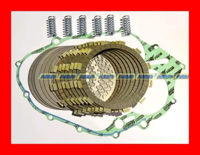 Dischi Frizione Completi + Guarnizione Yamaha Fz6 S S2 Dal 2004  F1836Ac + Molle