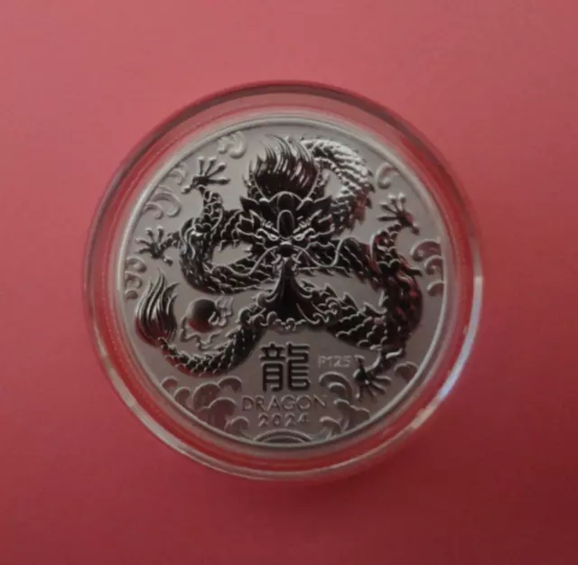 2024 1/2oz Lunar Year Of The Dragon - Perth Mint BU 9999 Silver Coin