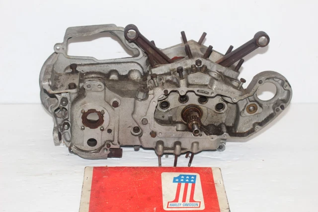 1970 Harley Ironhead XL Sportster Motor Crankcases Flywheels Matching #'s