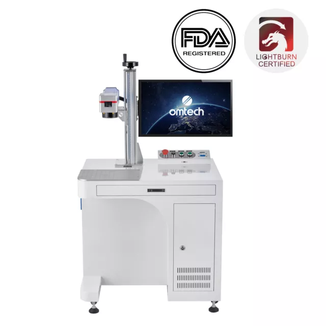 Secondhand 30W 6.9x6.9 Fiber Laser Marker Laser Engraving Machine Raycus Metal