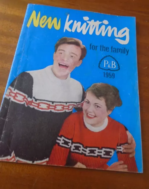 VINTAGE PATONS And Baldwin's Knitting Pattern for the Family Booklet ...