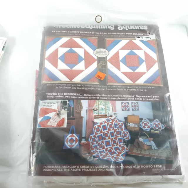 Paragon Creative Quilting Squares Kit No. 0889 Red White Blue