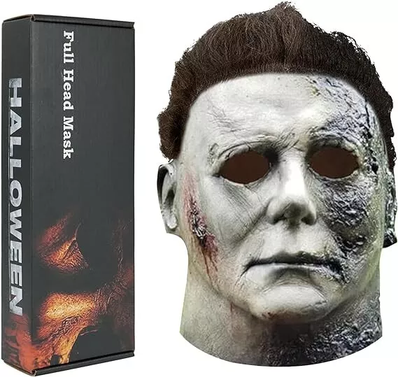 Michael Myers Full Mask Halloween Scary Kills Horror Movie Cosplay Costume Latex